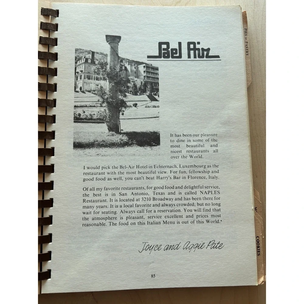 Vintage Texas Refinery Cook Book Spiral PB 1970s Fort Worth TRC Index Tabs